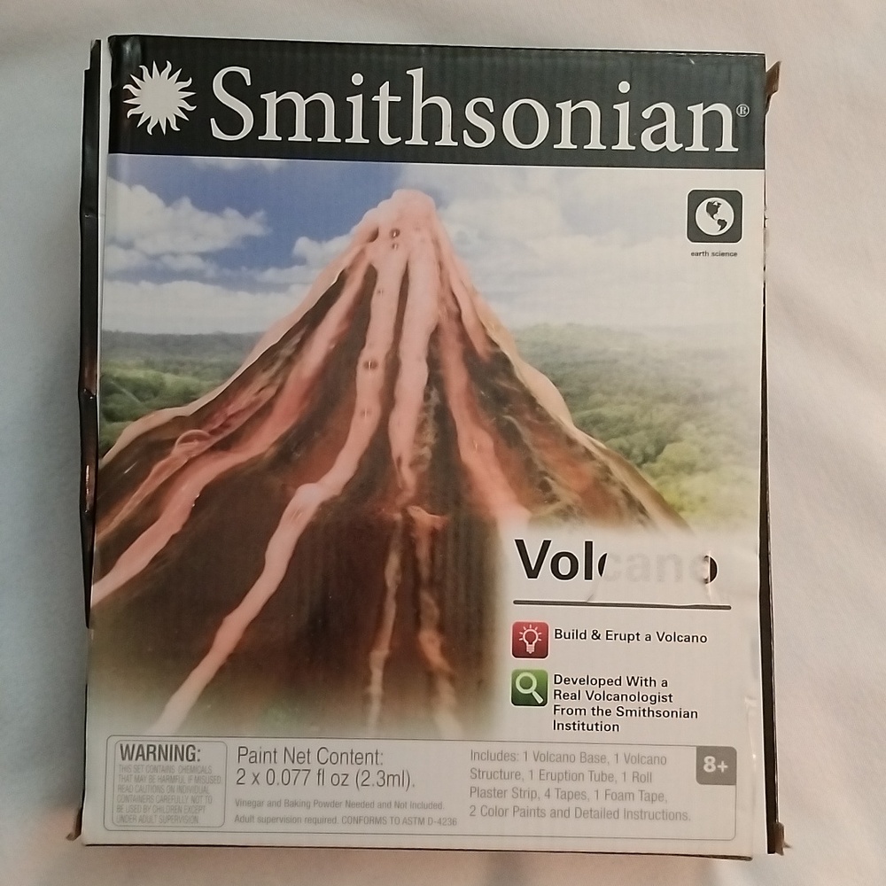Smithsonian Volcano Science STEM Kit DIY *OPEN BOX* see Condition